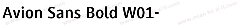 Avion Sans Bold W01字体转换